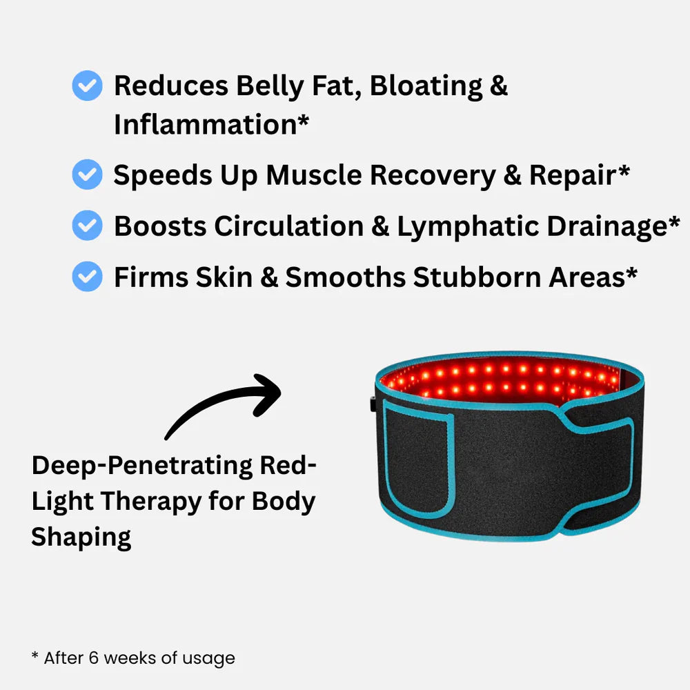 Rejuvo™ Red Light Therapy Belt — Smooth, Firm & Support Your Core Naturally